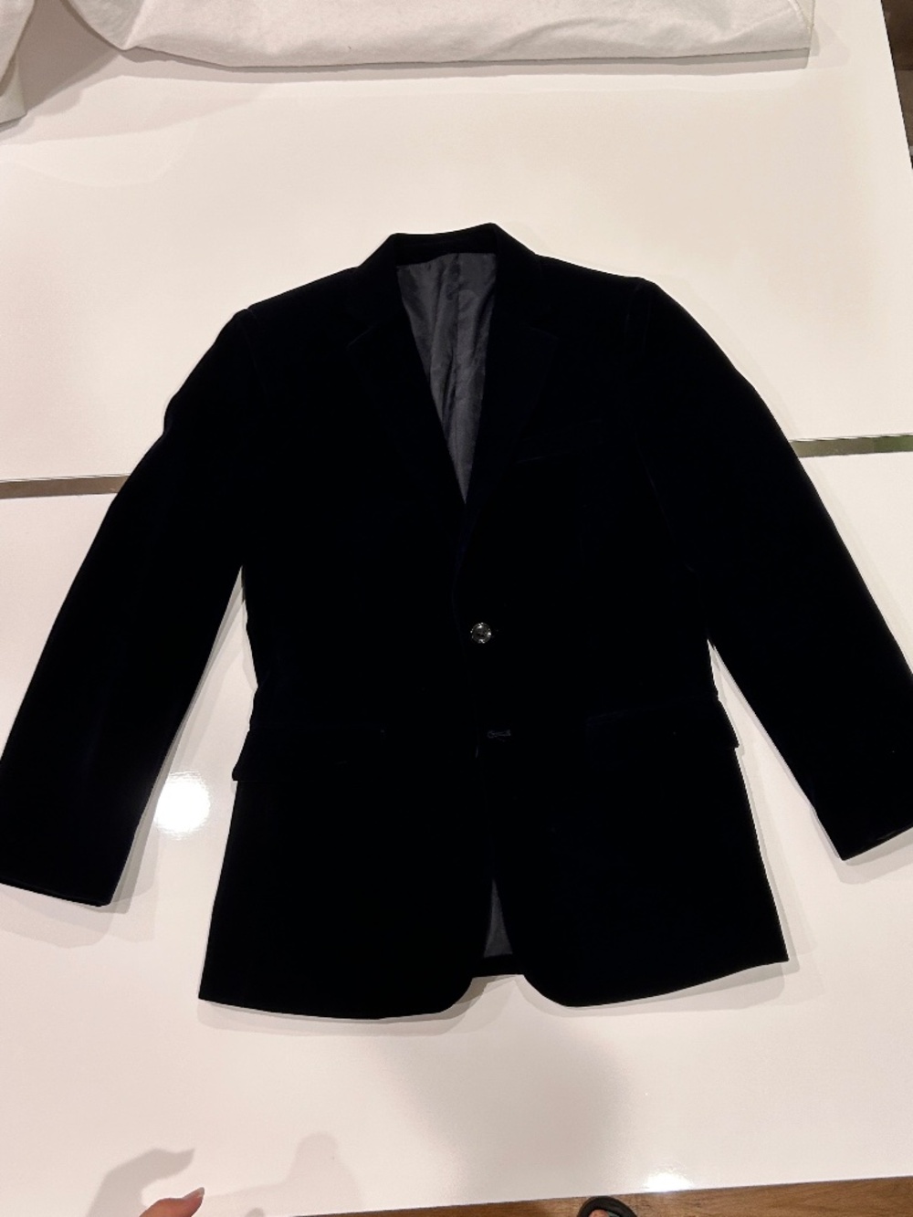 Modern Fitted Flannel Blazer